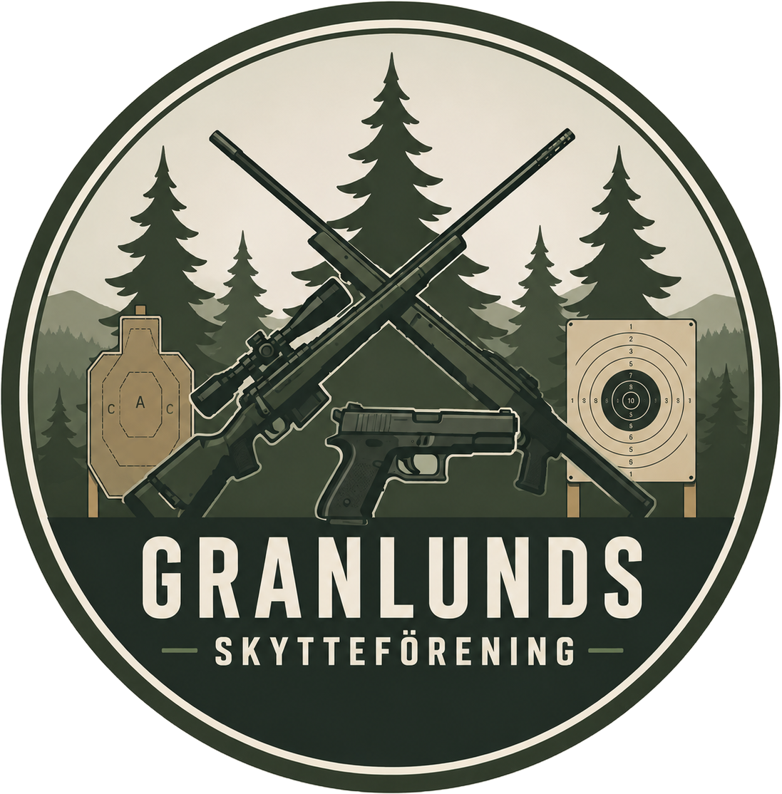Granlunds Skytteförening logotyp